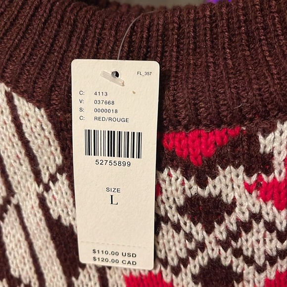 NWT Anthropologie MOTH Intarsia Pullover Sweater - Picture 8 of 8